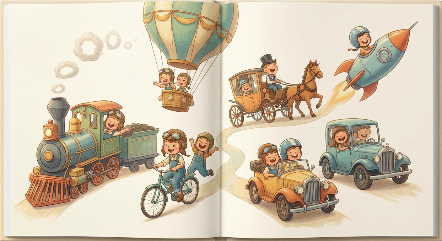 Illustration for 🚂 A Quick Trip Through Transportation History