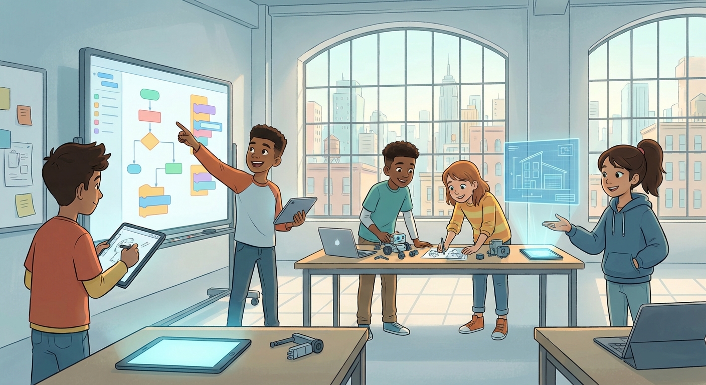 Illustration for Agile Development: Building Software Like a Fast‑moving Team 🚀