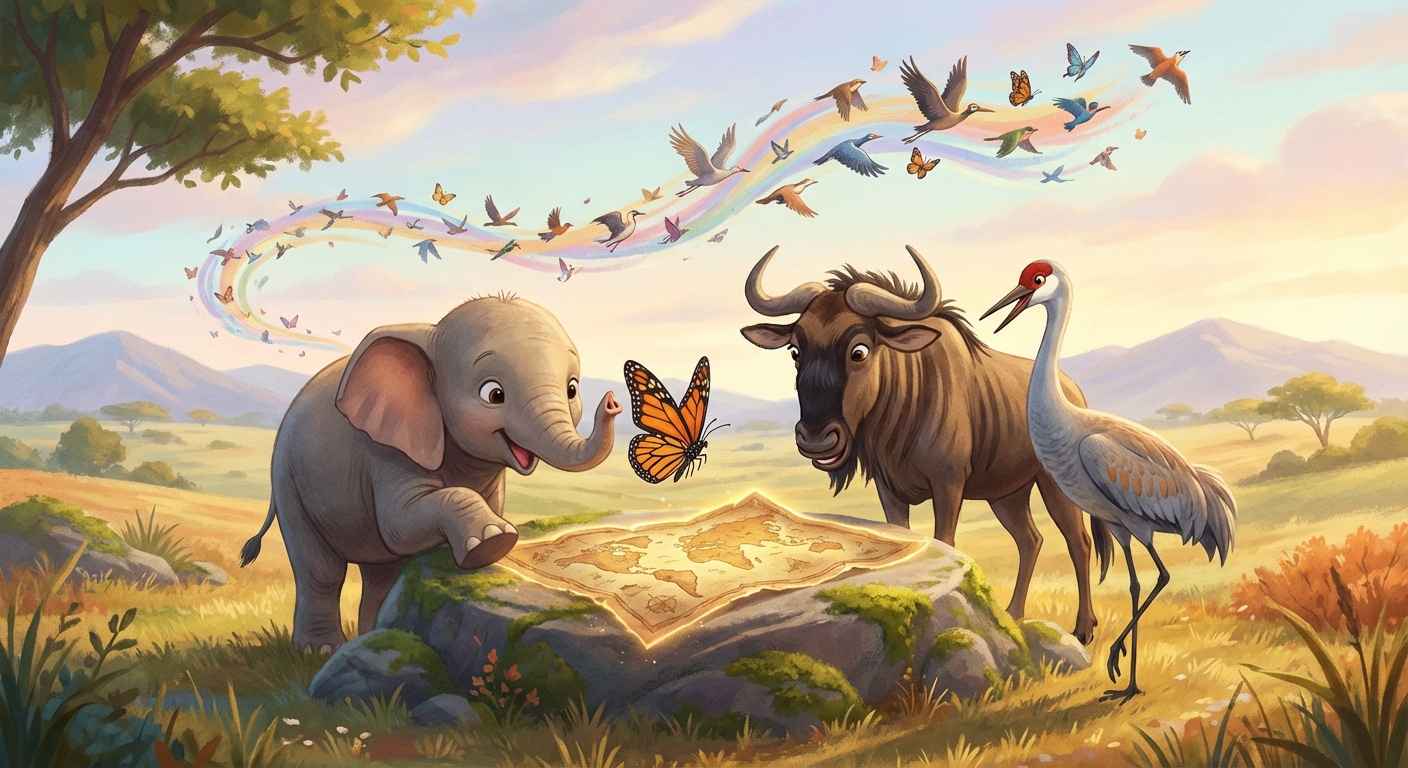 Illustration for Amazing Animal Migration 🌍