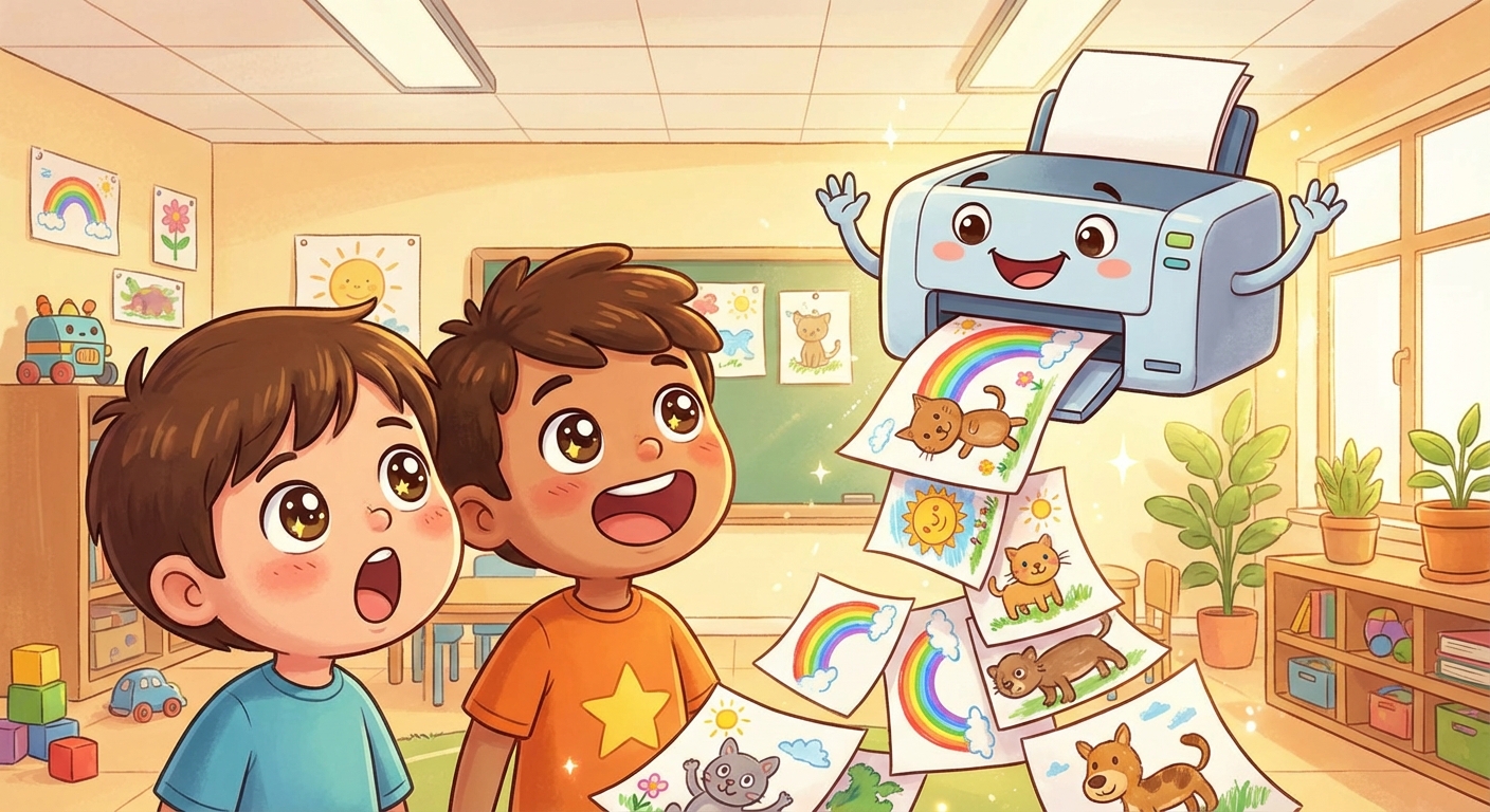 Illustration for 📠 Amazing Printers: Turning Pictures into Paper