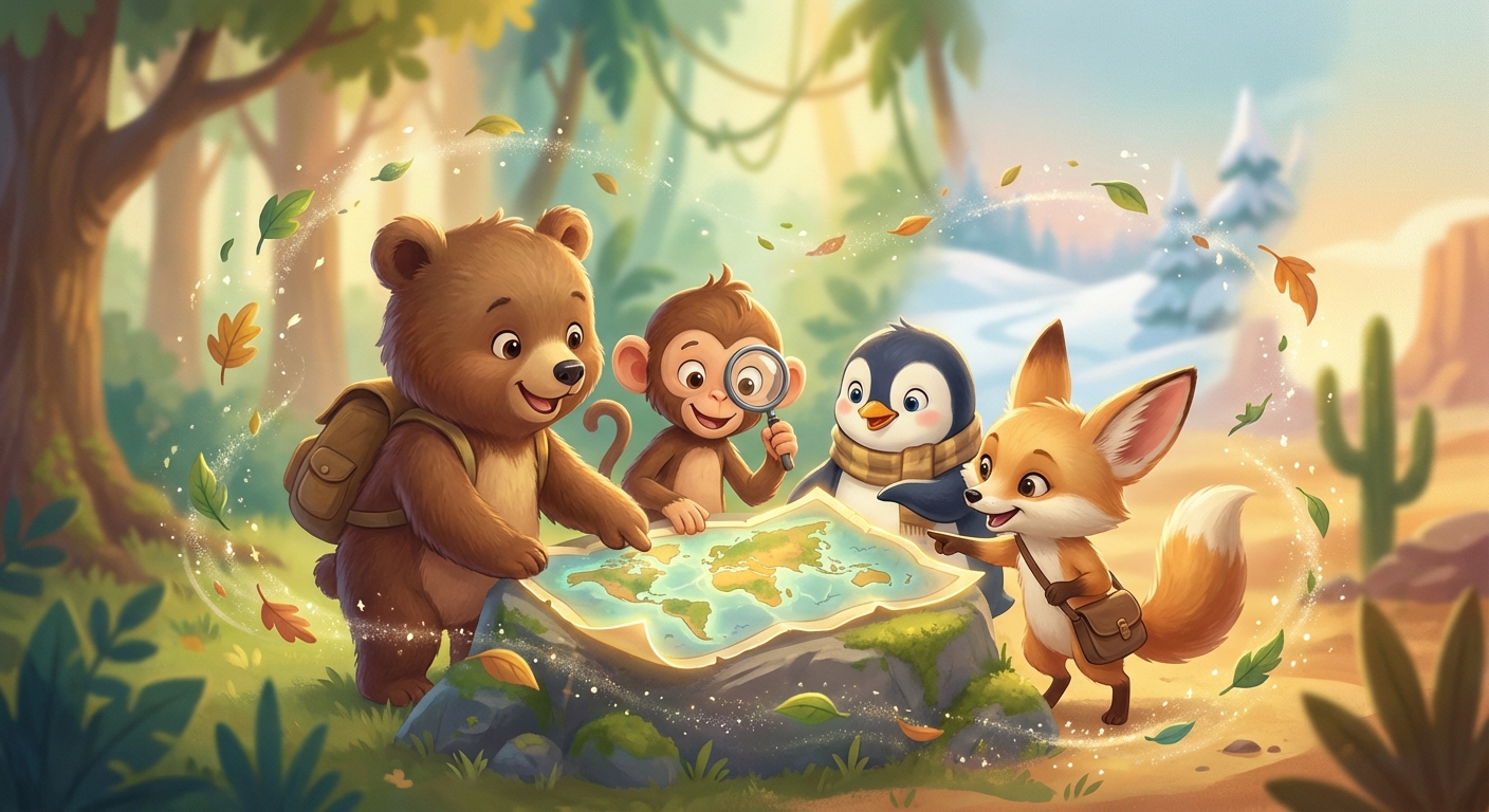 Illustration for Where Do Animals Live? 🐾