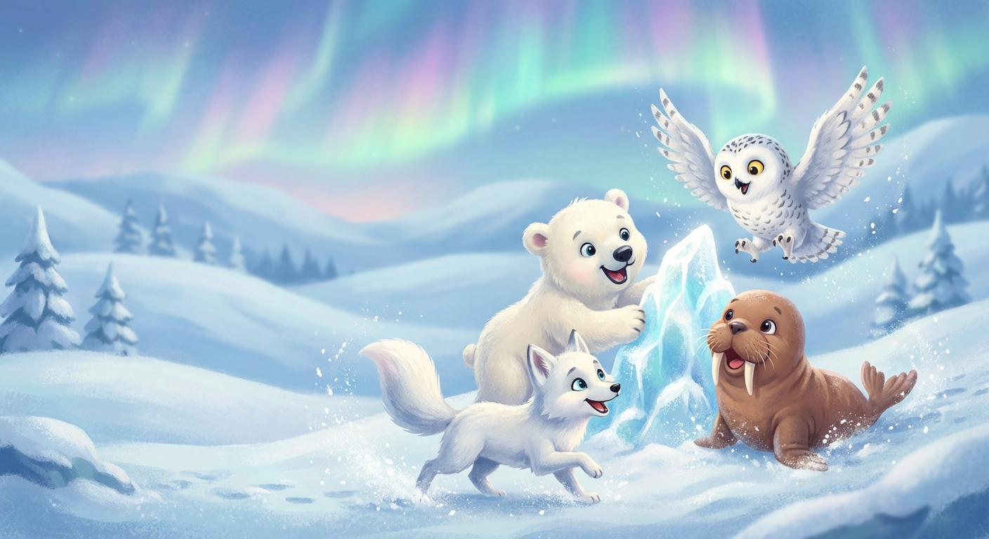Illustration for Arctic Animals: Cold‑weather Friends ❄️