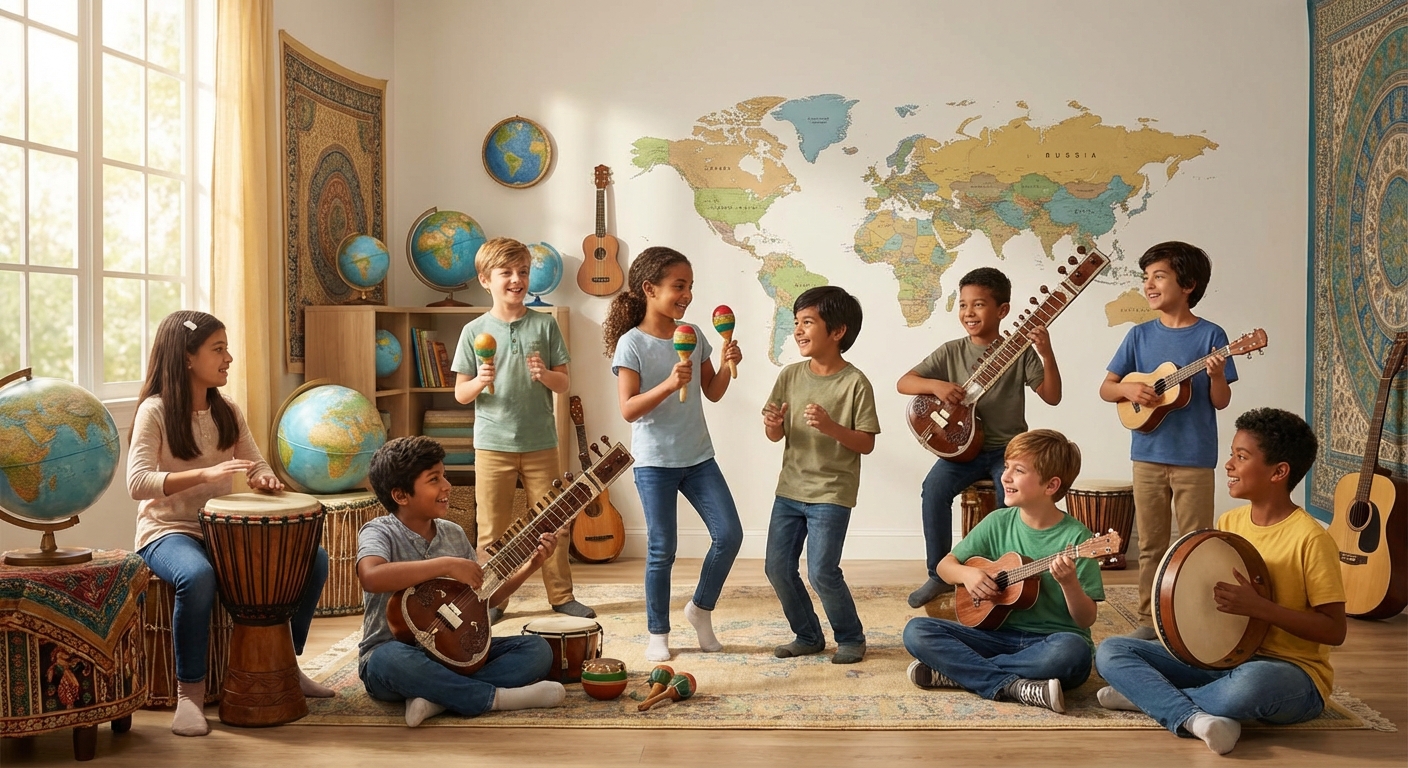 Illustration for 🎶 Around the World in Rhythm