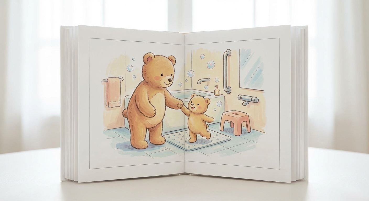 Illustration for 🚽 Bathroom Safety for Little Explorers