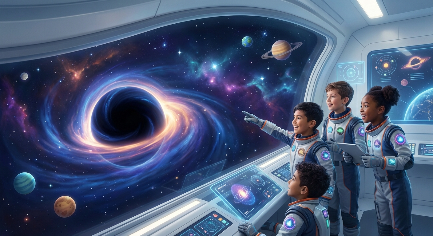 Illustration for Black Holes: Space's Greatest Mystery