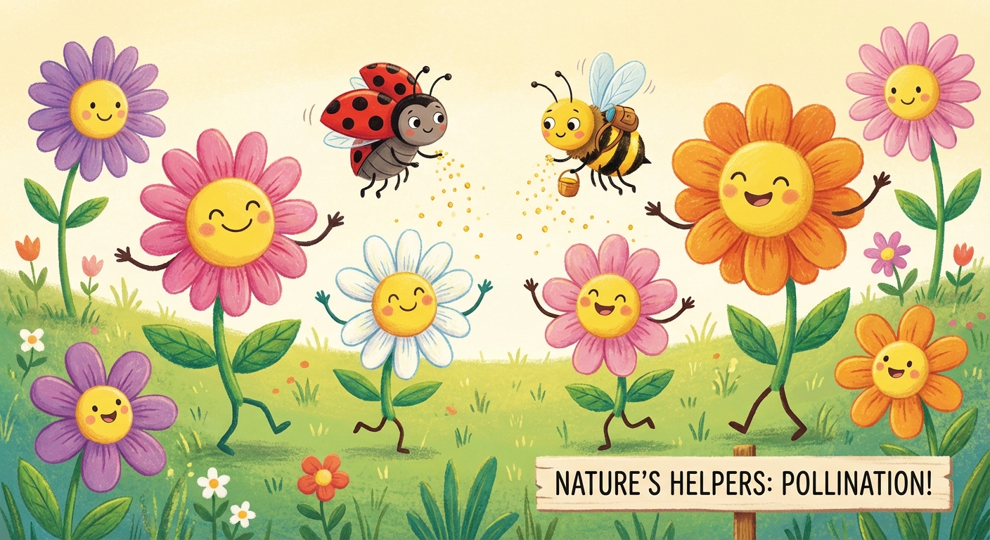 Illustration for 🌼 Bright Blooms: Flowers