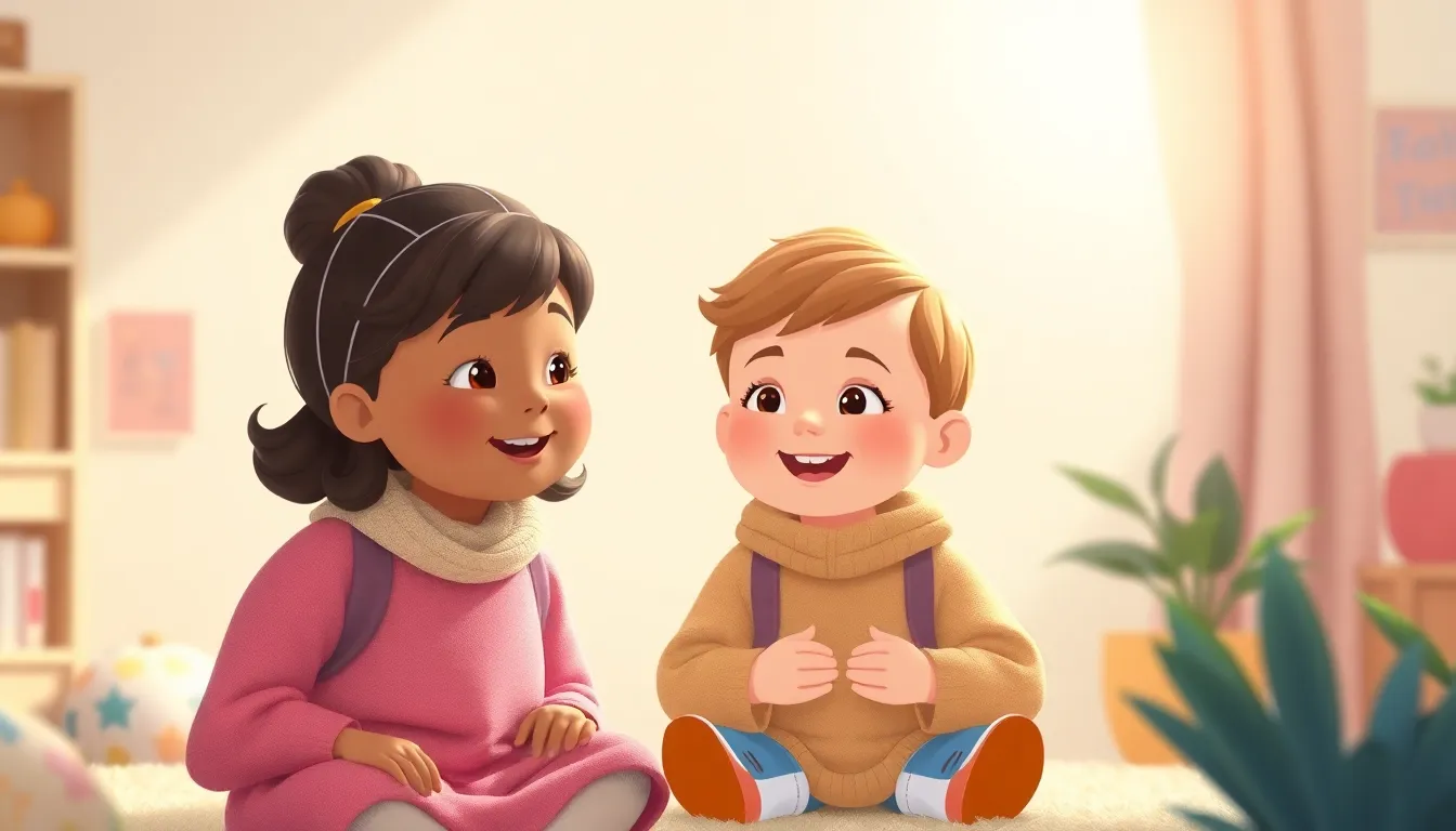 Bright Clothes Bright Day learning scene, Bright Clothes Bright Day learning scene filled with curiosity and joy, gentle pastel illustration designed for ages 3-4, rounded shapes, caring expressions, text-free illustration with clean unmarked background, balanced composition, soft cinematic lighting, harmonious color palette, inviting and joyful mood
