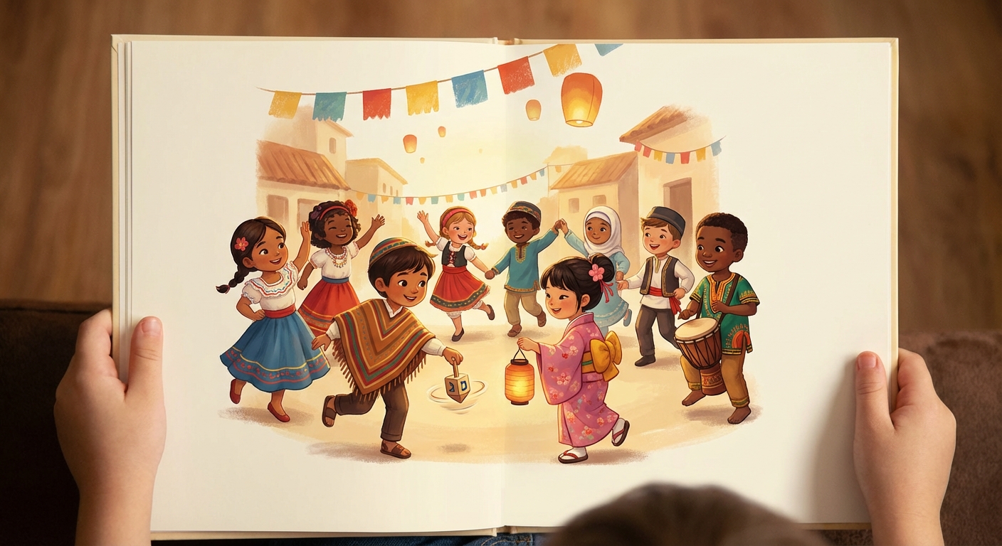 Illustration for 🎉 Celebrating Customs Around the World