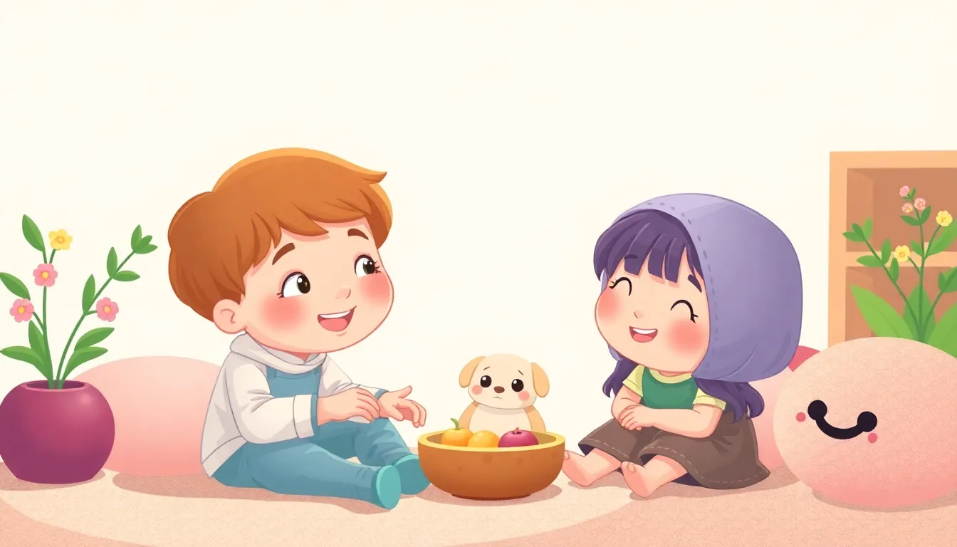 Color Stories for Little Explorers learning scene, Color Stories for Little Explorers learning scene filled with curiosity and joy, gentle pastel illustration designed for ages 3-4, rounded shapes, caring expressions, text-free illustration with clean unmarked background, balanced composition, soft cinematic lighting, harmonious color palette, inviting and joyful mood