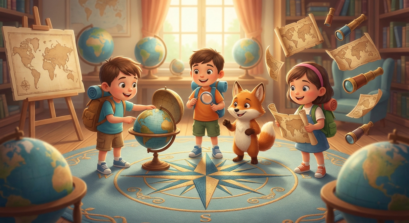 Illustration for Compass Rose