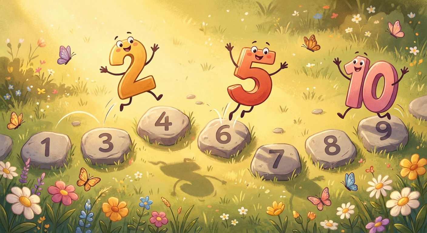 Illustration for 🎉 Count by 2s, 5s, and 10s!
