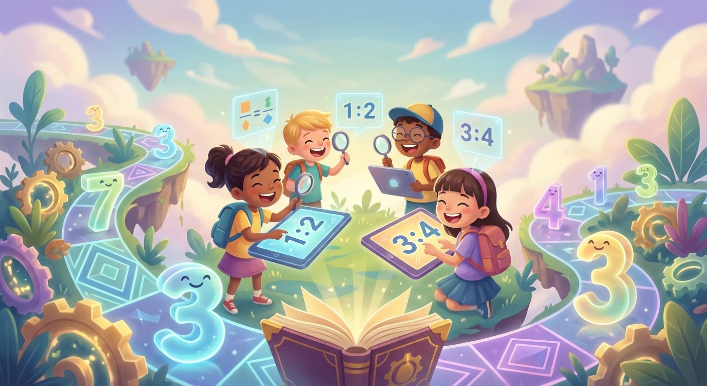 Illustration for 🎯 Discover Ratios: the Secret Language of Numbers!