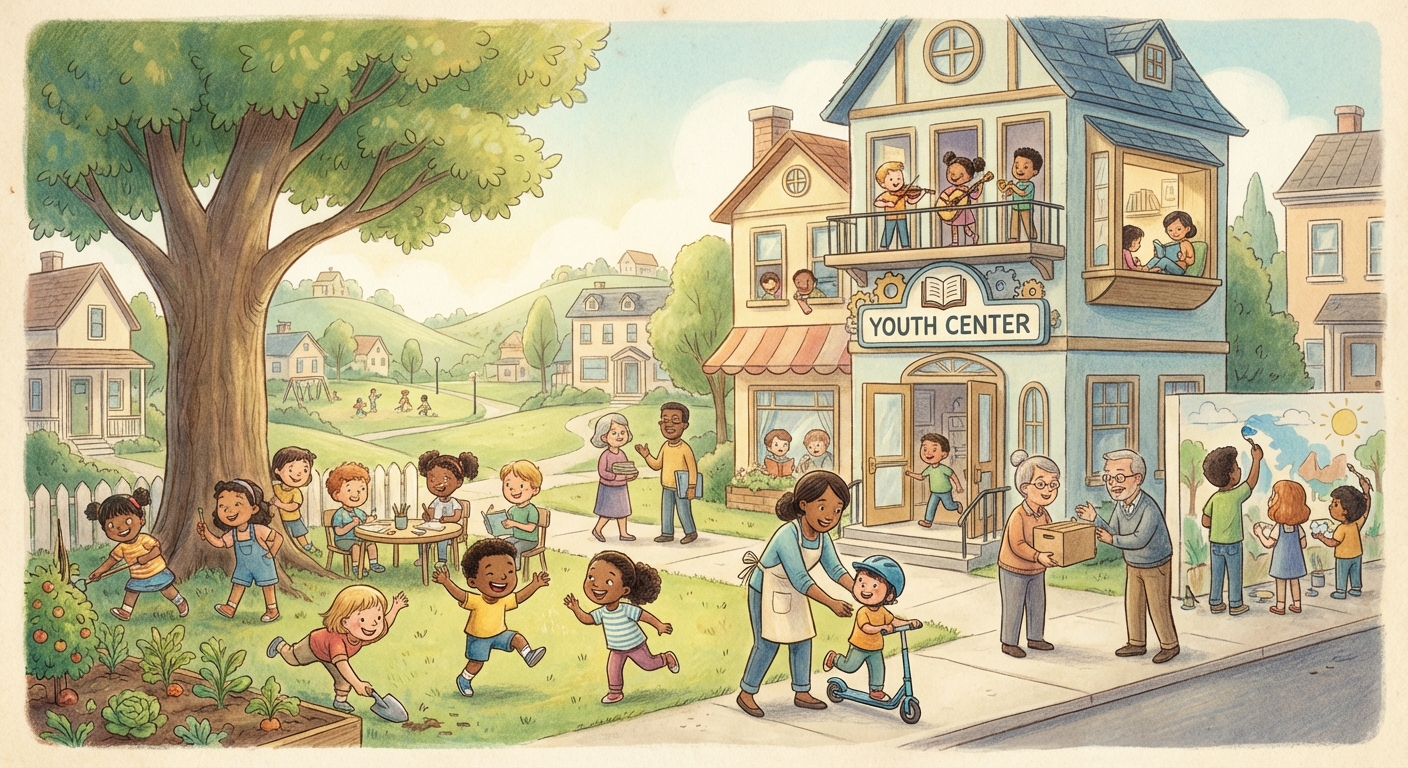 Illustration for 🎈 Discover Youth Centers in Your Neighborhood!