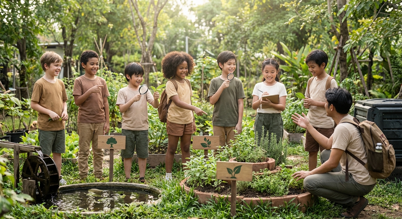 Illustration for 🌱 Discovering Permaculture: Nature’s Smart Design