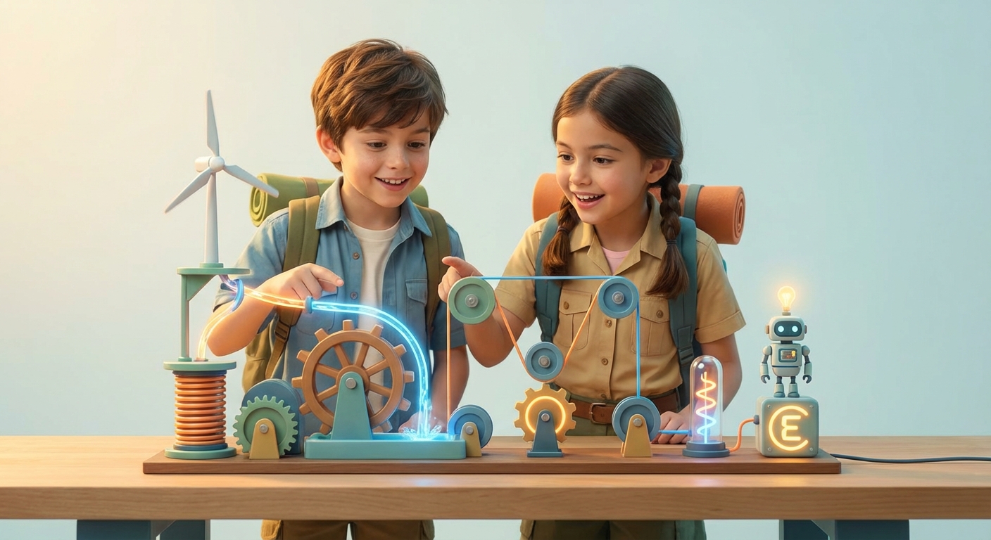 Illustration for Energy Transfer: the Power Behind Machines 🚀