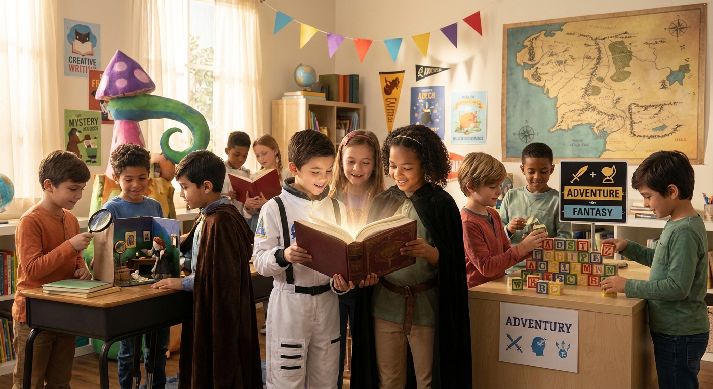 Illustration for 🎨 Exploring Genres: the Different Flavors of Creative Writing