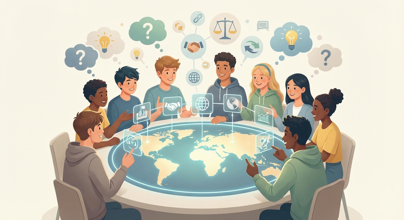 Illustration for Exploring the Complex World of International Relations 🌎