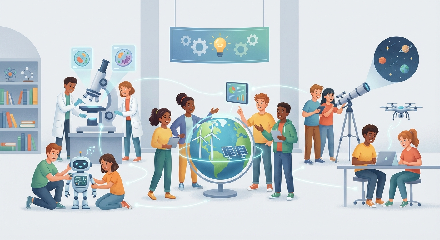 Illustration for Exploring the Diverse World of STEM Careers