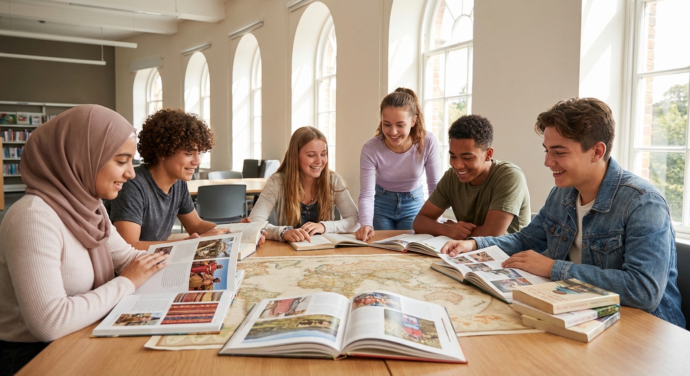 Illustration for Exploring World Literature: Voices Across Continents 🌍