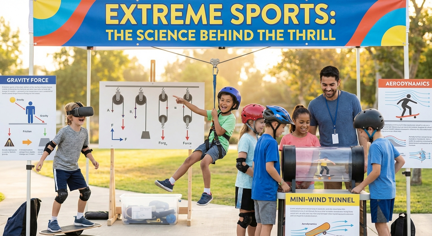 Illustration for 🌟 Extreme Sports: the Science Behind the Thrill