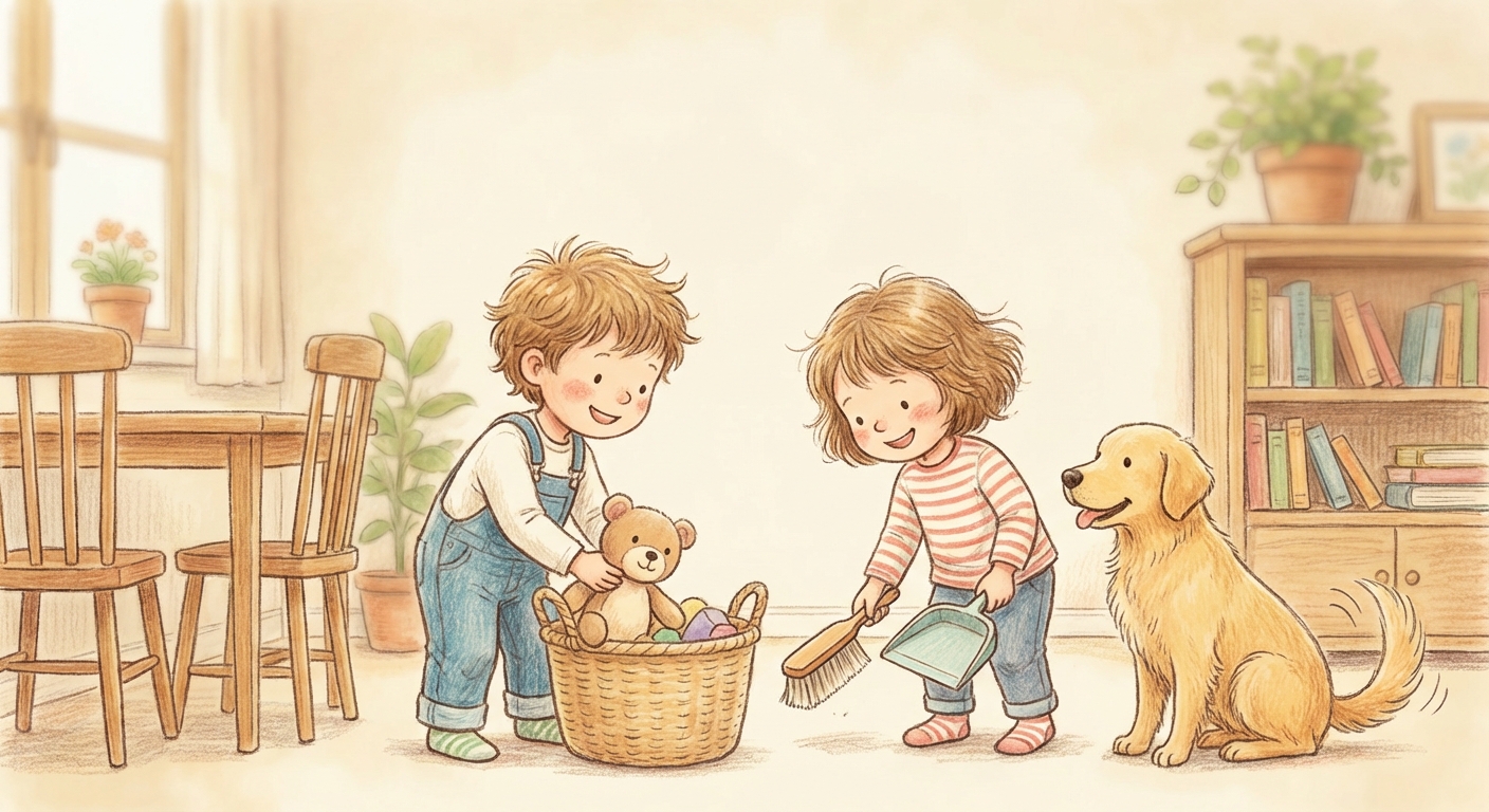 Illustration for 🌟 Helping Others: A Little Life‑skill Adventure