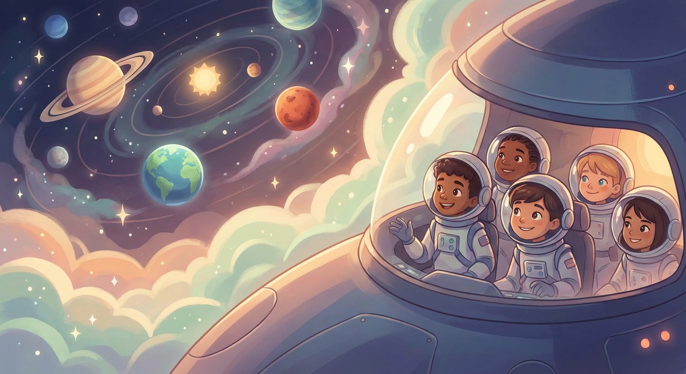 Illustration for Journey Through Our Solar System 🌌