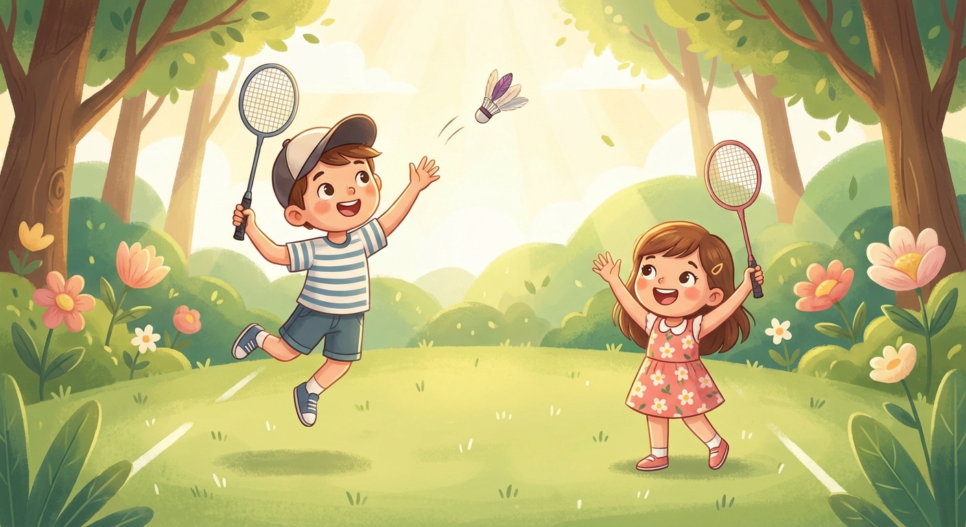 Illustration for 🎉 Let’s Play Badminton!