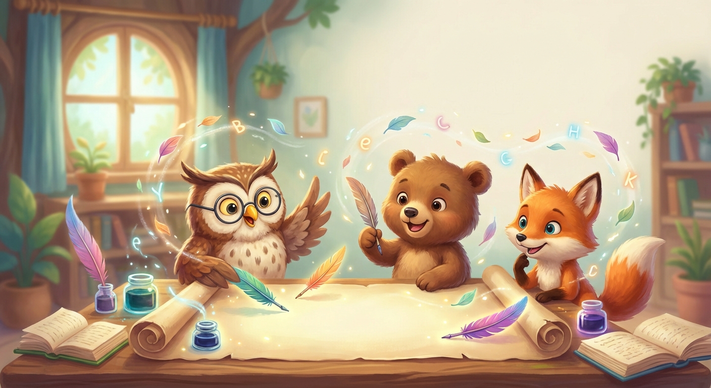 Illustration for 🎈 Let’s Write a Little Poem!