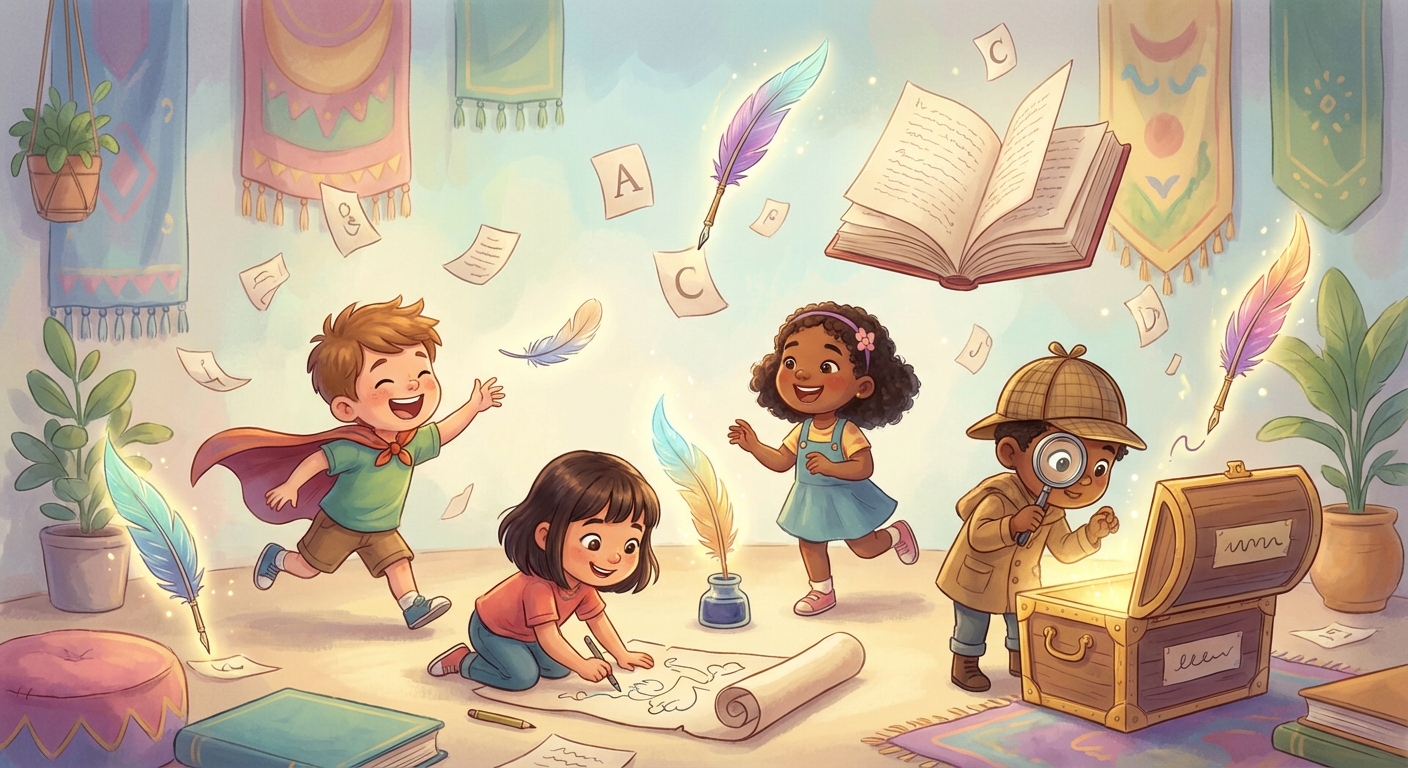 Illustration for 🌟 Let Your Words Play: Creative Writing for Little Authors