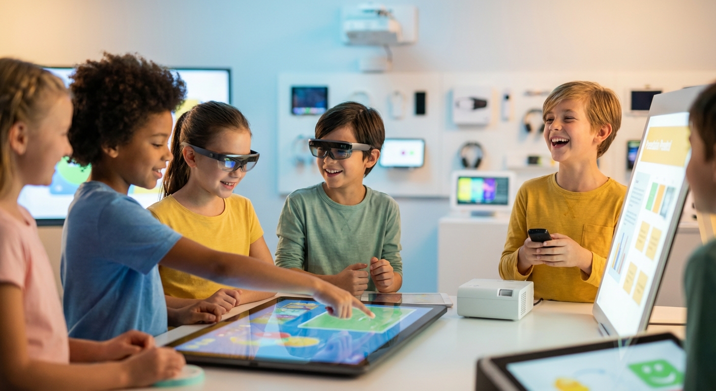 Illustration for 🎤 Lights, Slides, and Bytes: How Technology Helps Us Give Awesome Presentations