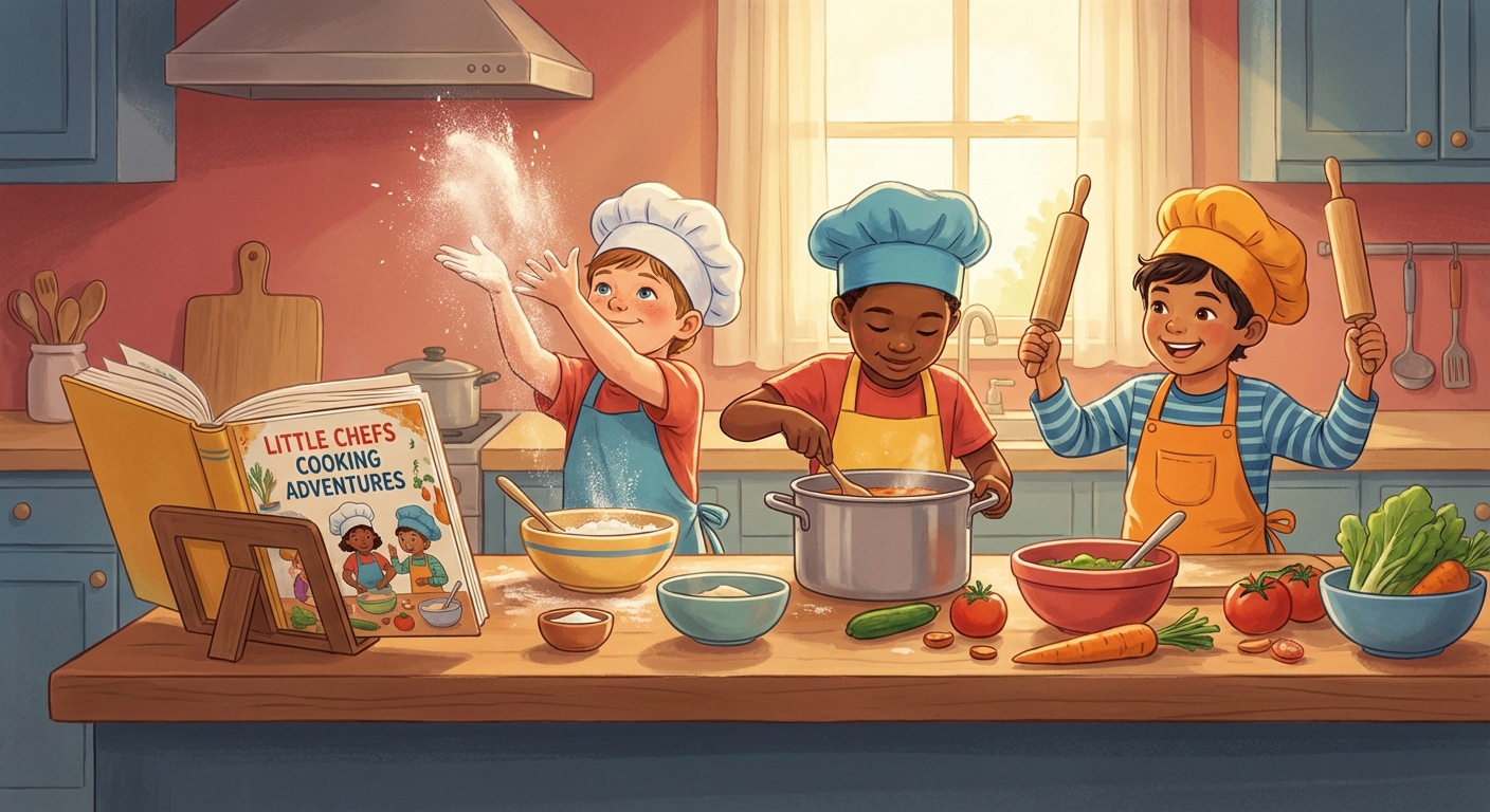 Illustration for Little Chefs: Cooking Adventures! 🍳