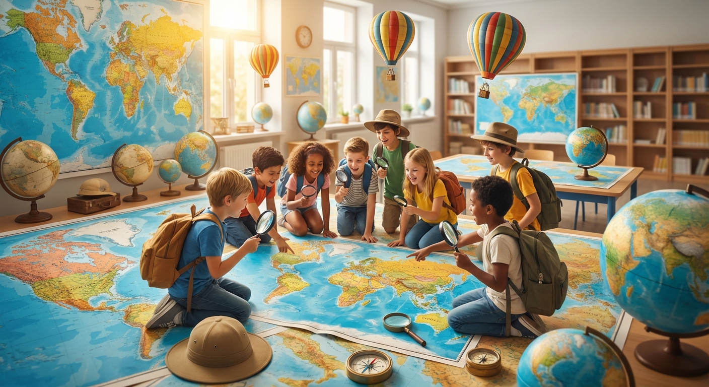 Illustration for Map Skills