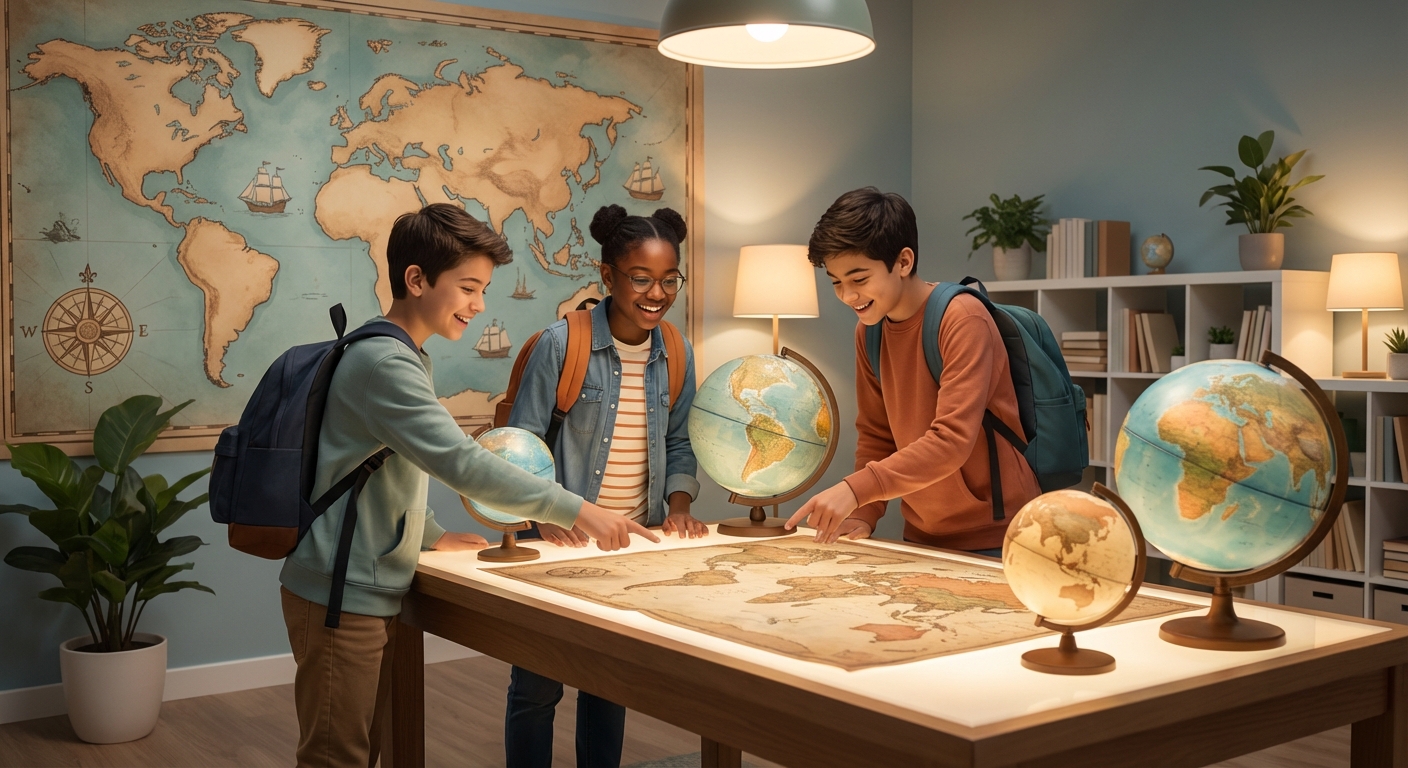 Illustration for Mapping the World: the Art and Science of Cartography