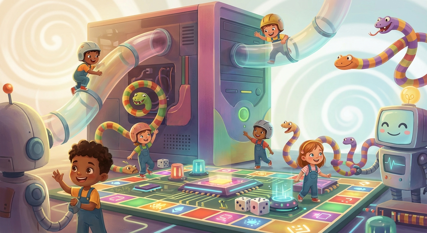 Illustration for 🌟 Meet the Amazing Parts of a Computer!