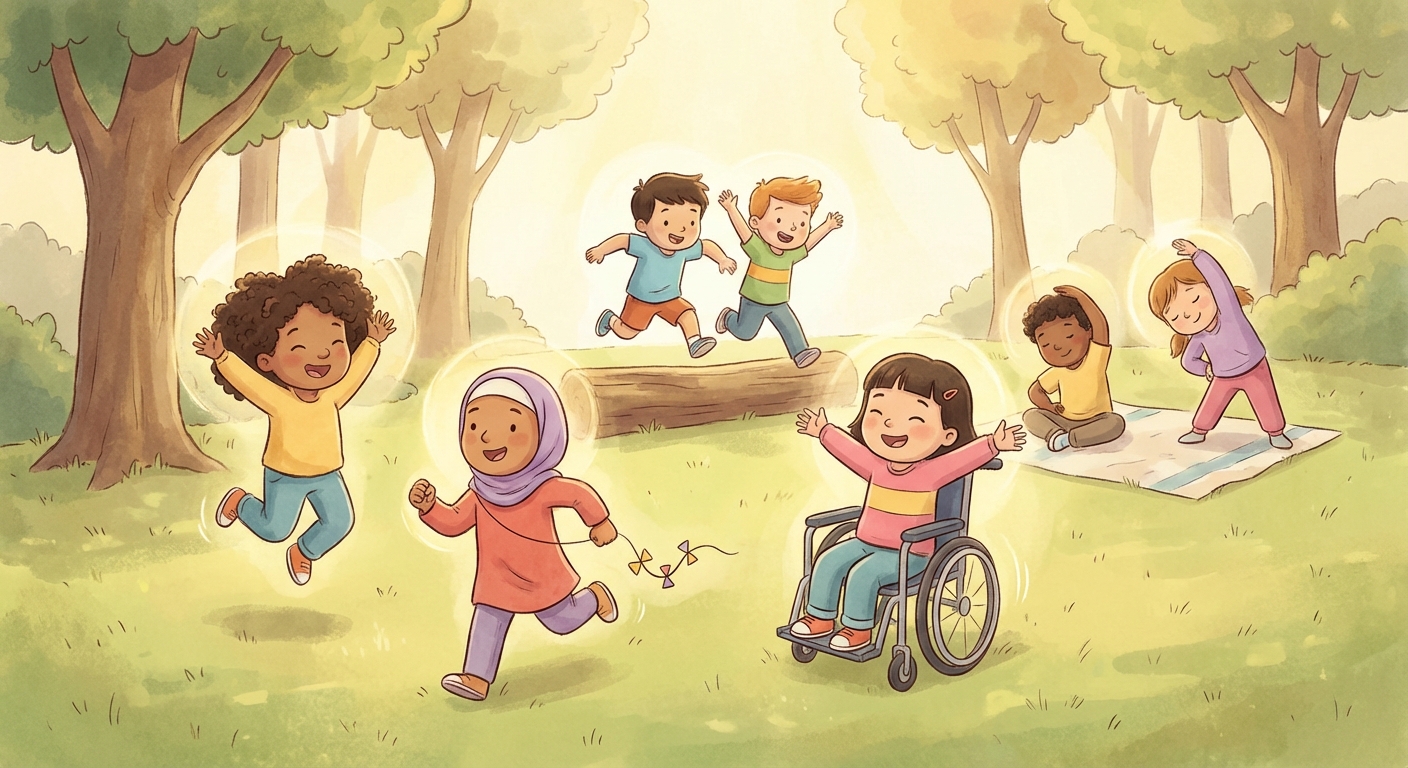 Illustration for Move & Play Every Day! 🚶‍♀️🤸‍♂️