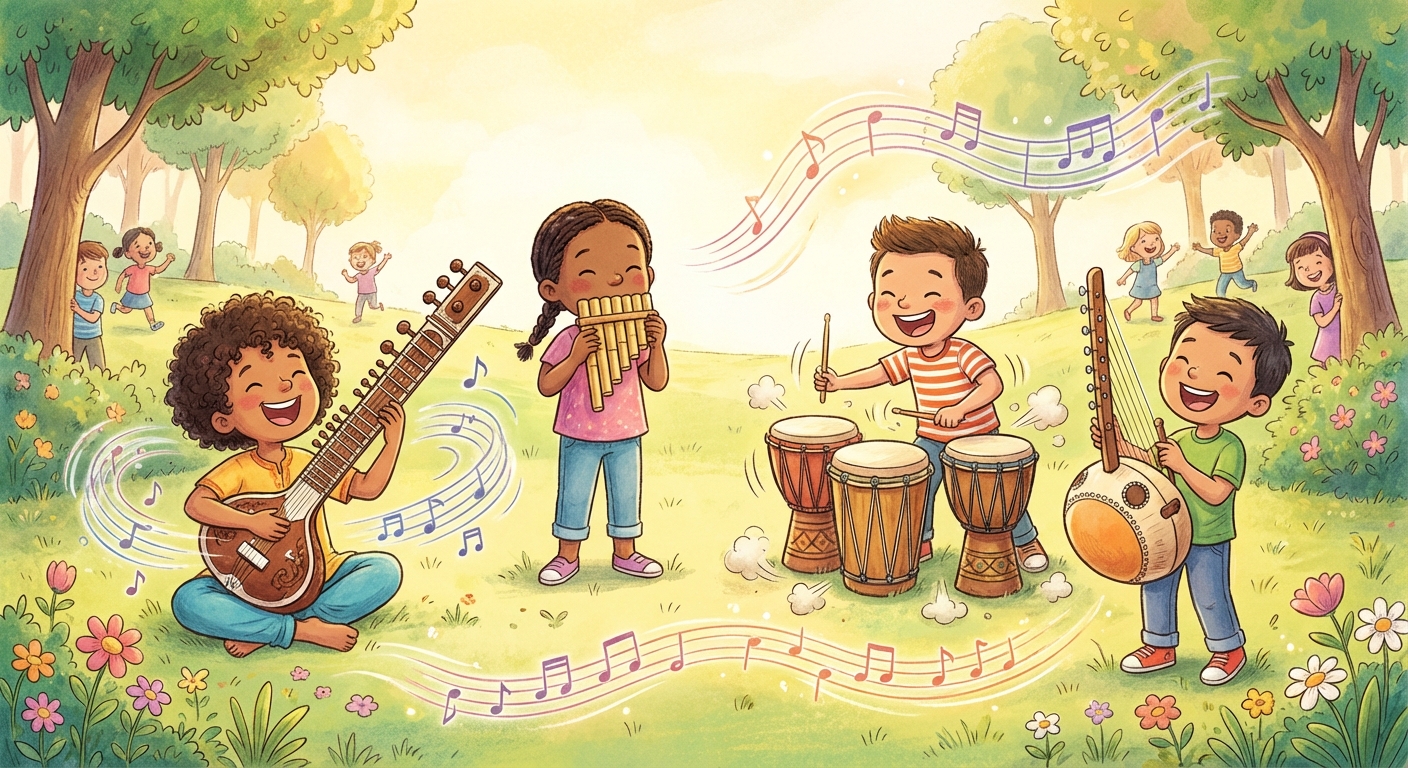 Illustration for 🎶 Music from Around the World