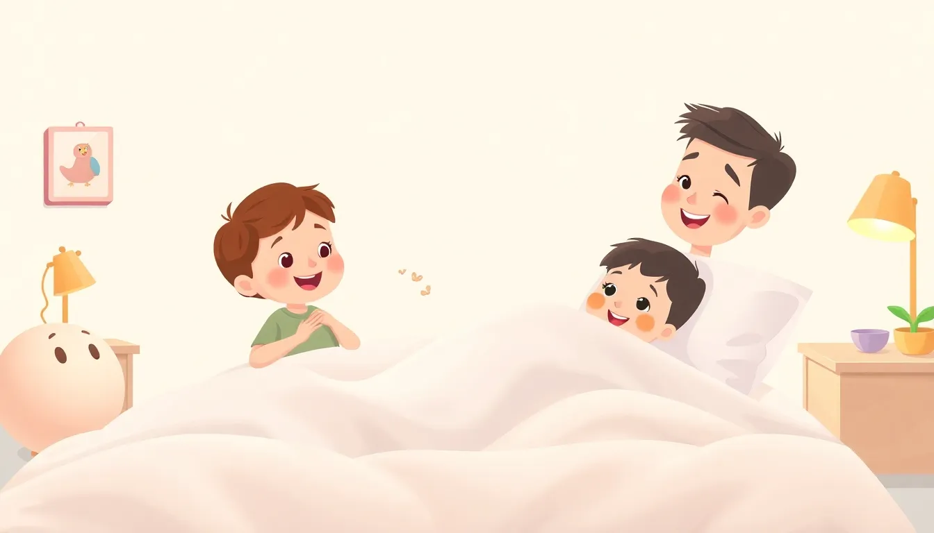 My Bedtime Routine learning scene, My Bedtime Routine learning scene filled with curiosity and joy, gentle pastel illustration designed for ages 3-4, rounded shapes, caring expressions, text-free illustration with clean unmarked background, balanced composition, soft cinematic lighting, harmonious color palette, inviting and joyful mood
