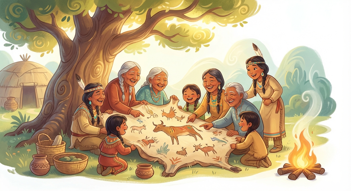 Illustration for 🌟 Native Americans: the First People of America