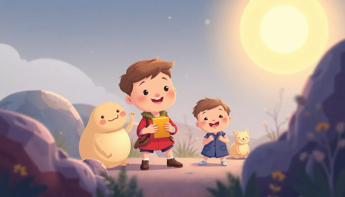 Number Hunt Adventure learning scene, Number Hunt Adventure learning scene filled with curiosity and joy, gentle pastel illustration designed for ages 3-4, rounded shapes, caring expressions, text-free illustration with clean unmarked background, balanced composition, soft cinematic lighting, harmonious color palette, inviting and joyful mood