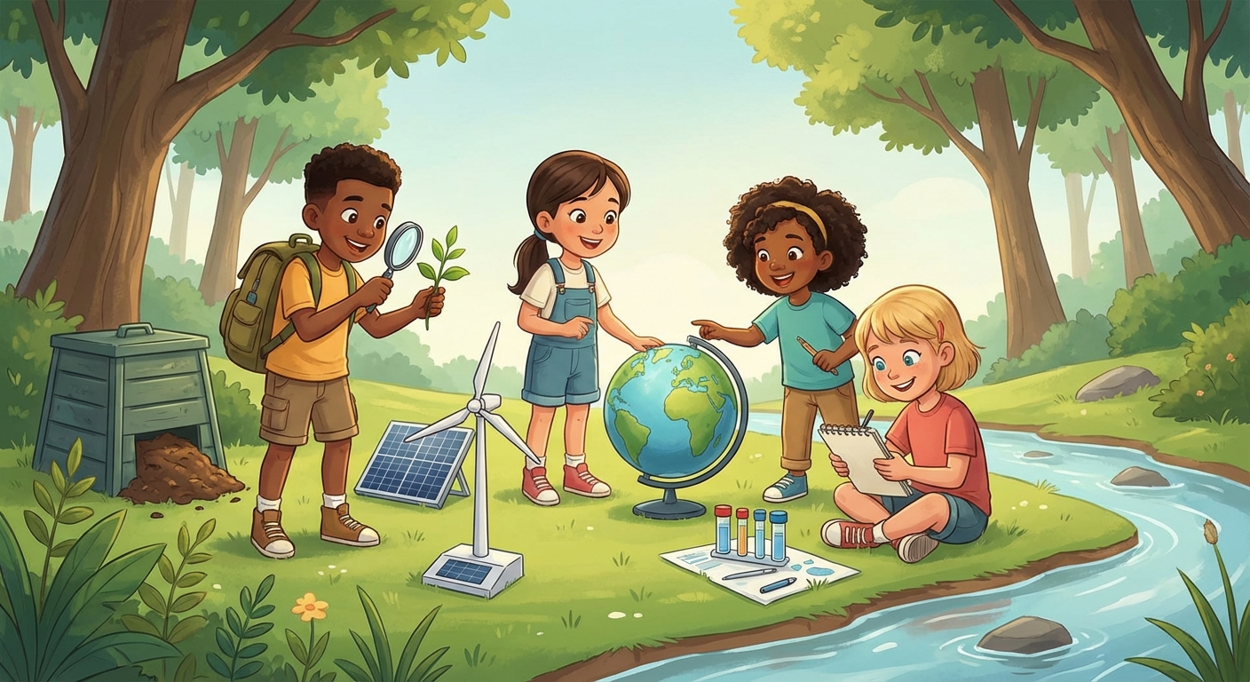 Illustration for 🌍 Protecting Our Planet: A Kid’s Guide to Environmental Science