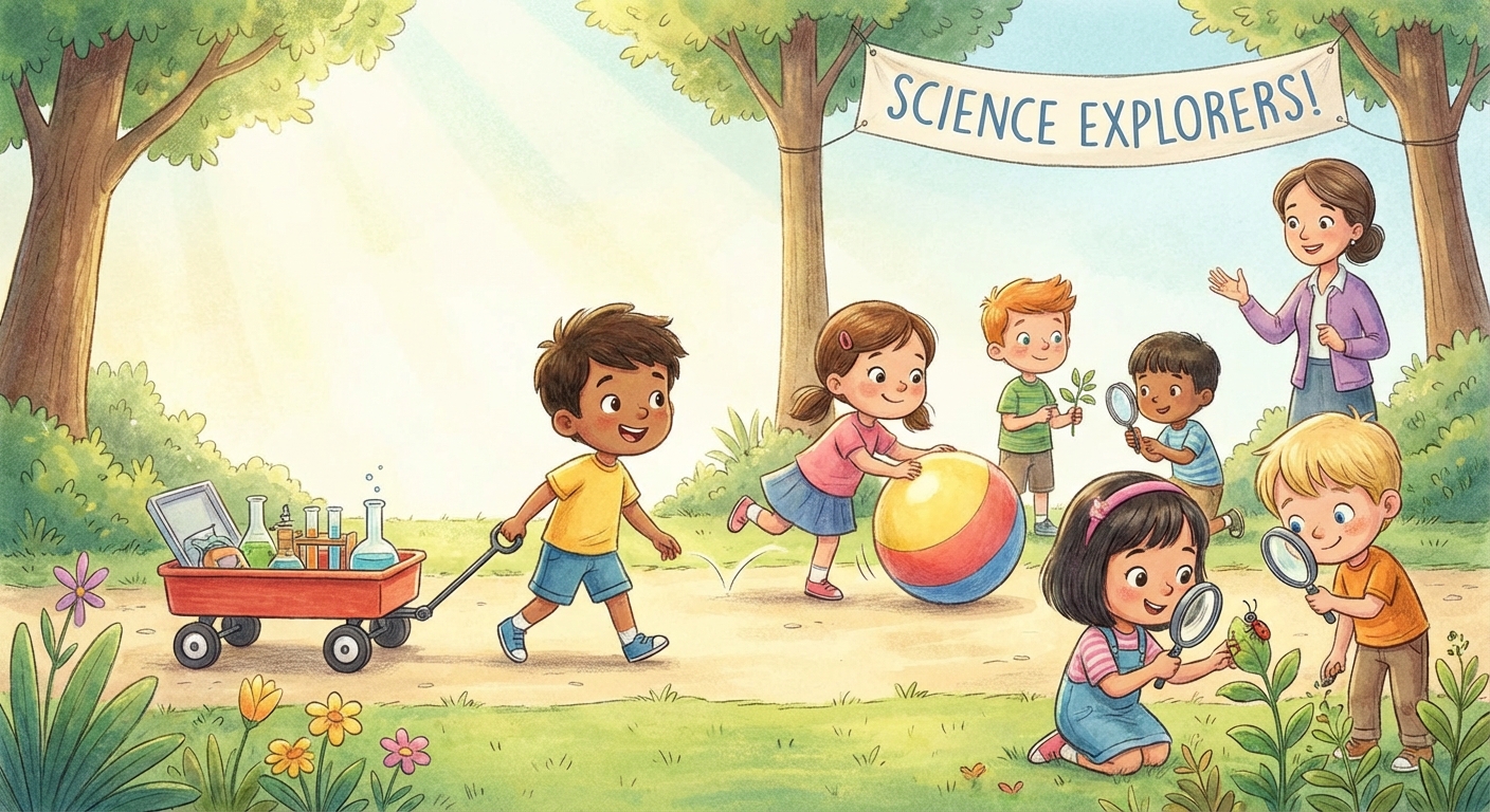 Illustration for 🎈 Pushes and Pulls: How Things Move!