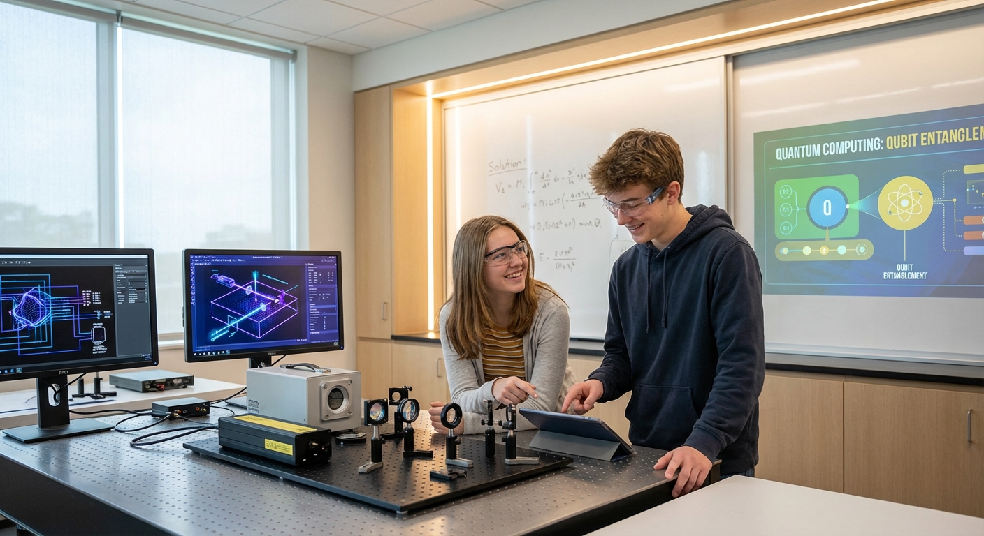 Illustration for Quantum Physics Intro