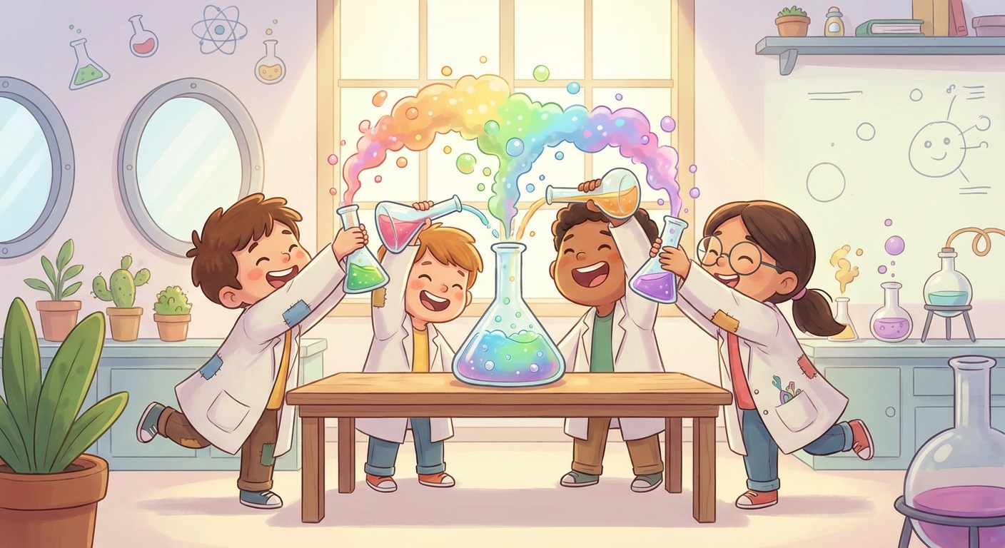 Illustration for 🌈 Rainbow Science for Little Explorers