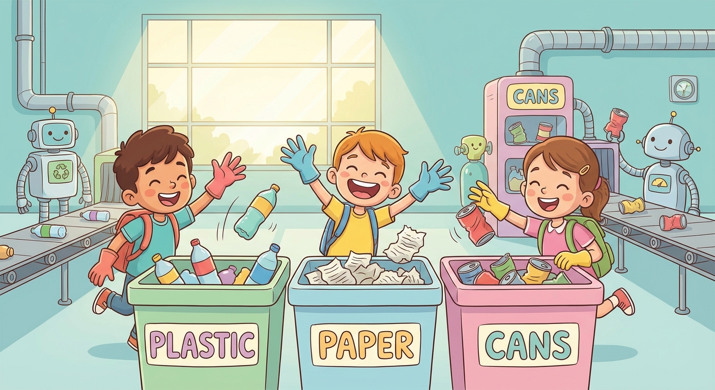 Illustration for ♻️ Recycling Science for Little Explorers