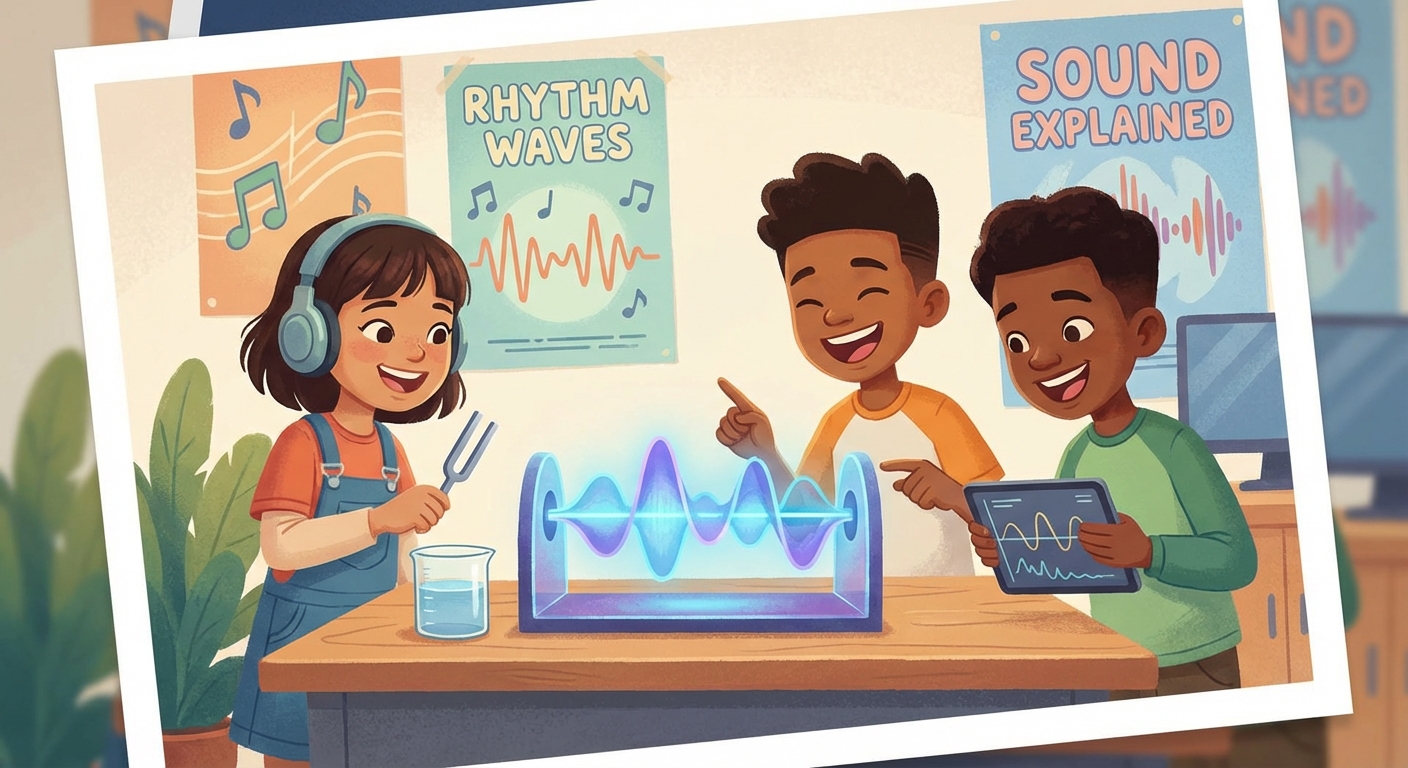Illustration for Riding the Rhythm: Waves and Sound Explained