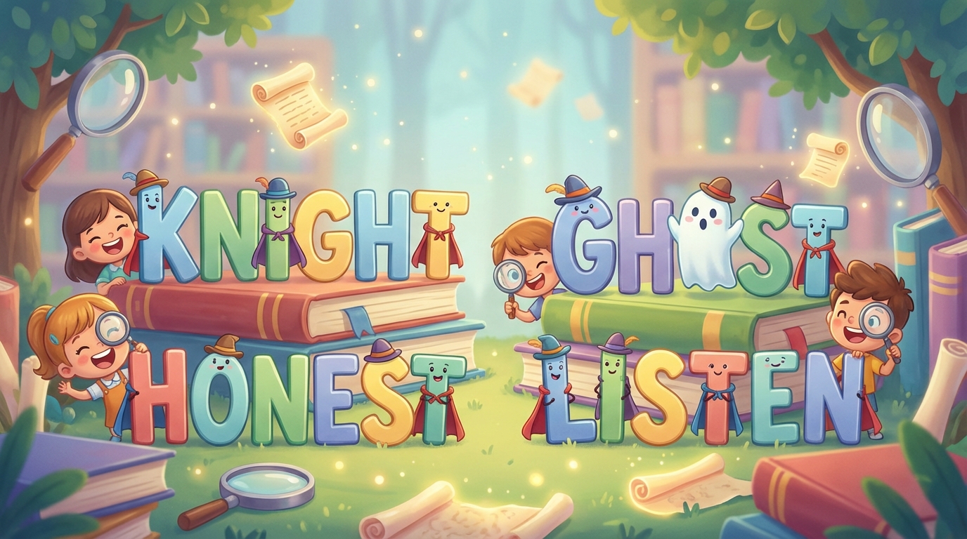 Illustration for 🎉 Silent Letters: the Secret Hiders in Words