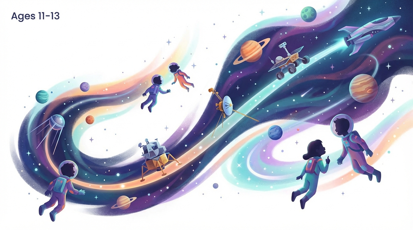 Illustration for Space Missions Timeline