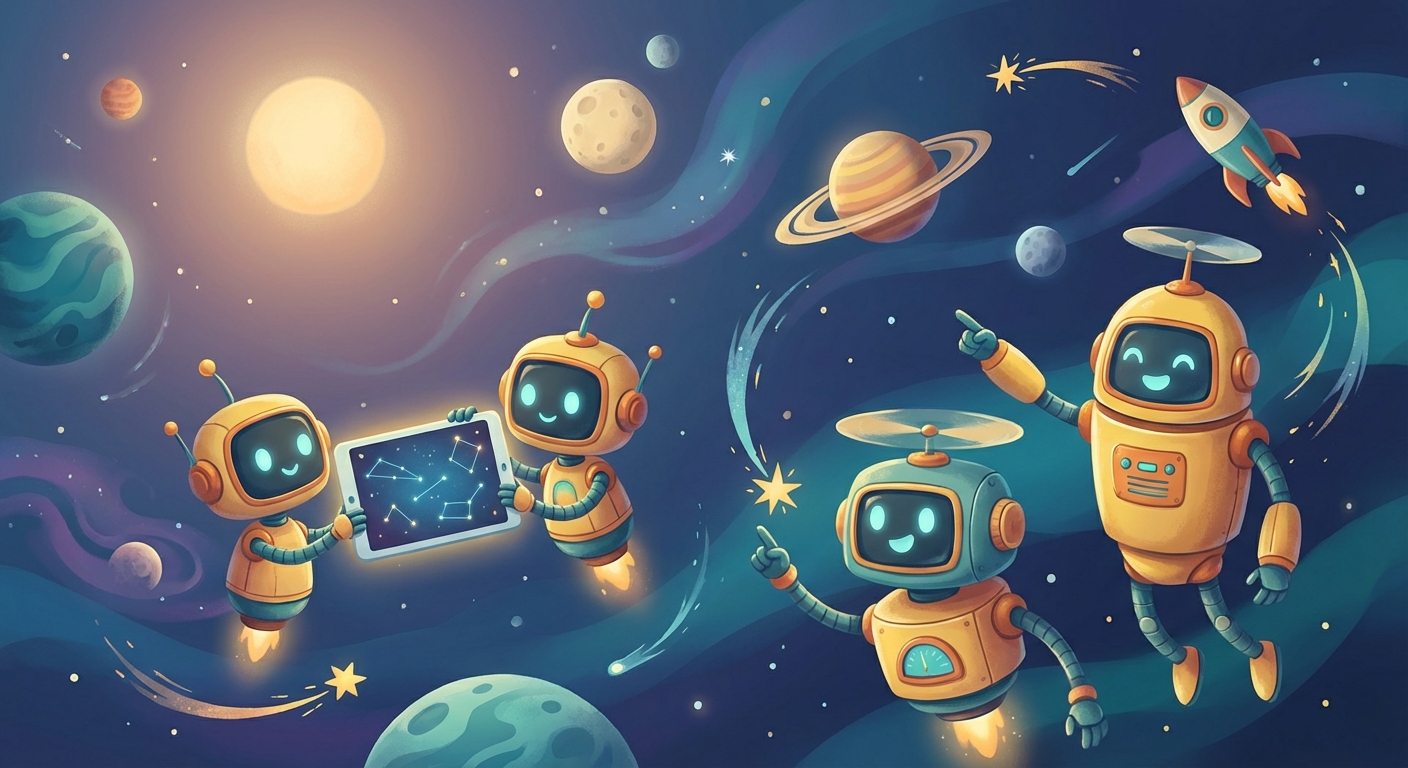 Illustration for 🤖 Space Robots: Helpers up Above