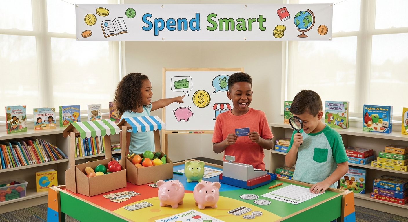 Illustration for 💡 Spend Smart: A Kid’s Guide to Wise Spending