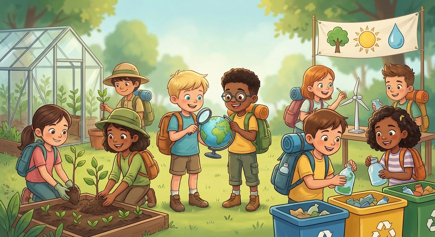 Illustration for 🌍 Take Action! A Kid’s Guide to Climate Action